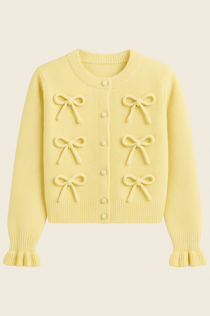 DJAMILLA | Elegante Cardigan met strikjes