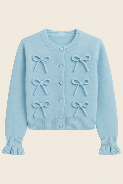DJAMILLA | Elegante Cardigan met strikjes