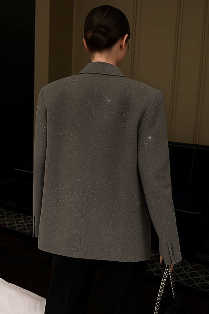 Beau | Glitter Blazer Dames | Glam Party Blazer Voor Feest & Avond
