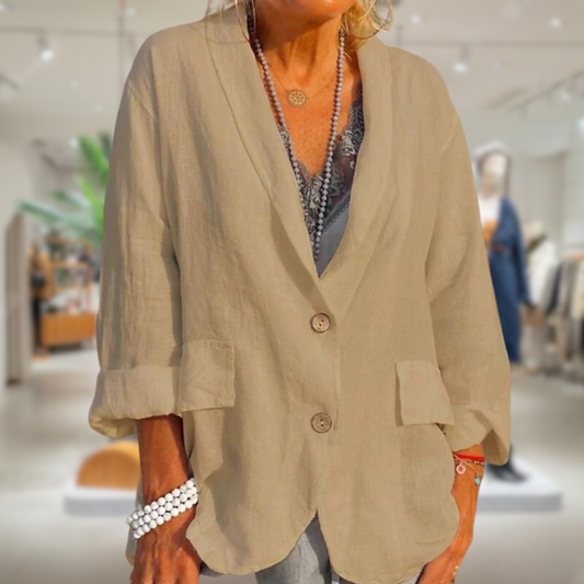 ZOË | Dames zomerjas linnen licht stijlvol comfortabel