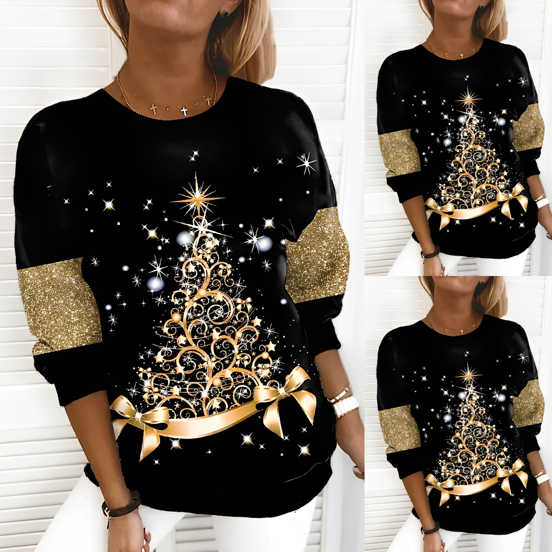 Yara | Dames Kersttrui Gebreid – Warme Effen Winter Christmas Sweater