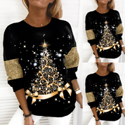 Yara | Dames Kersttrui Gebreid – Warme Effen Winter Christmas Sweater