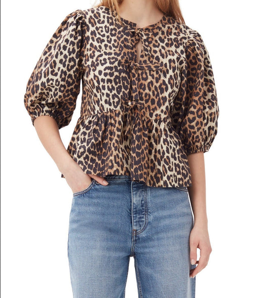 ZARA | Leopard print top