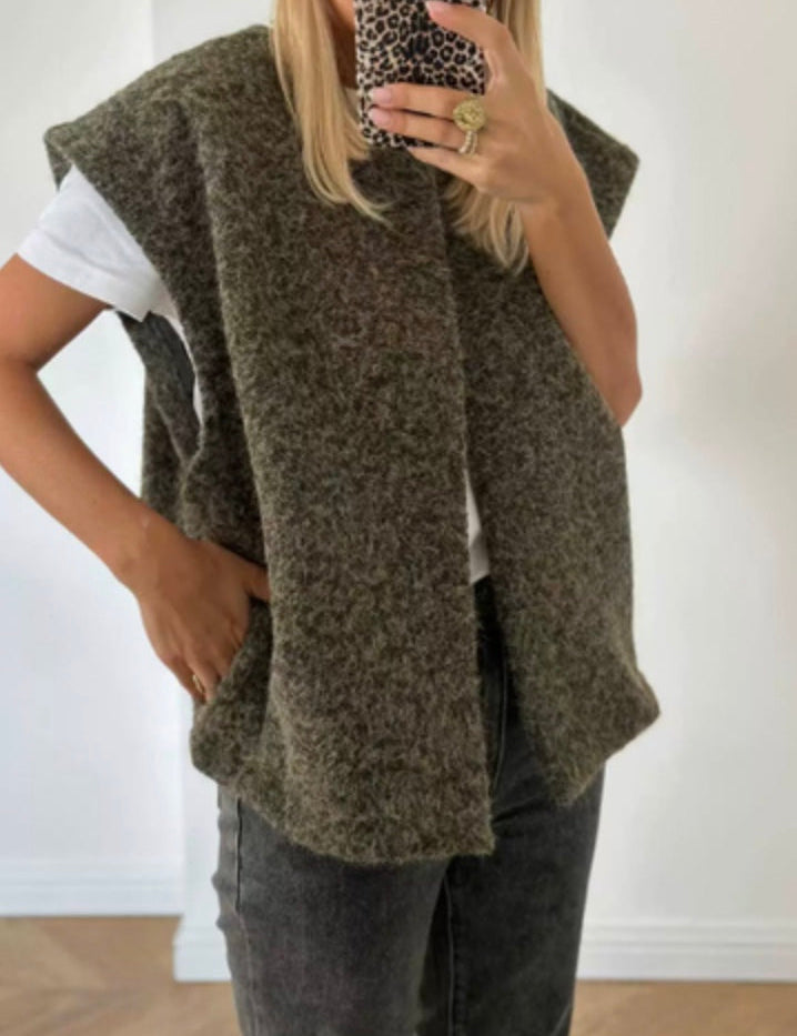 Dames Vest van Luxe Mohairmix | Zacht, Warm & Ruimvallende Pasvorm