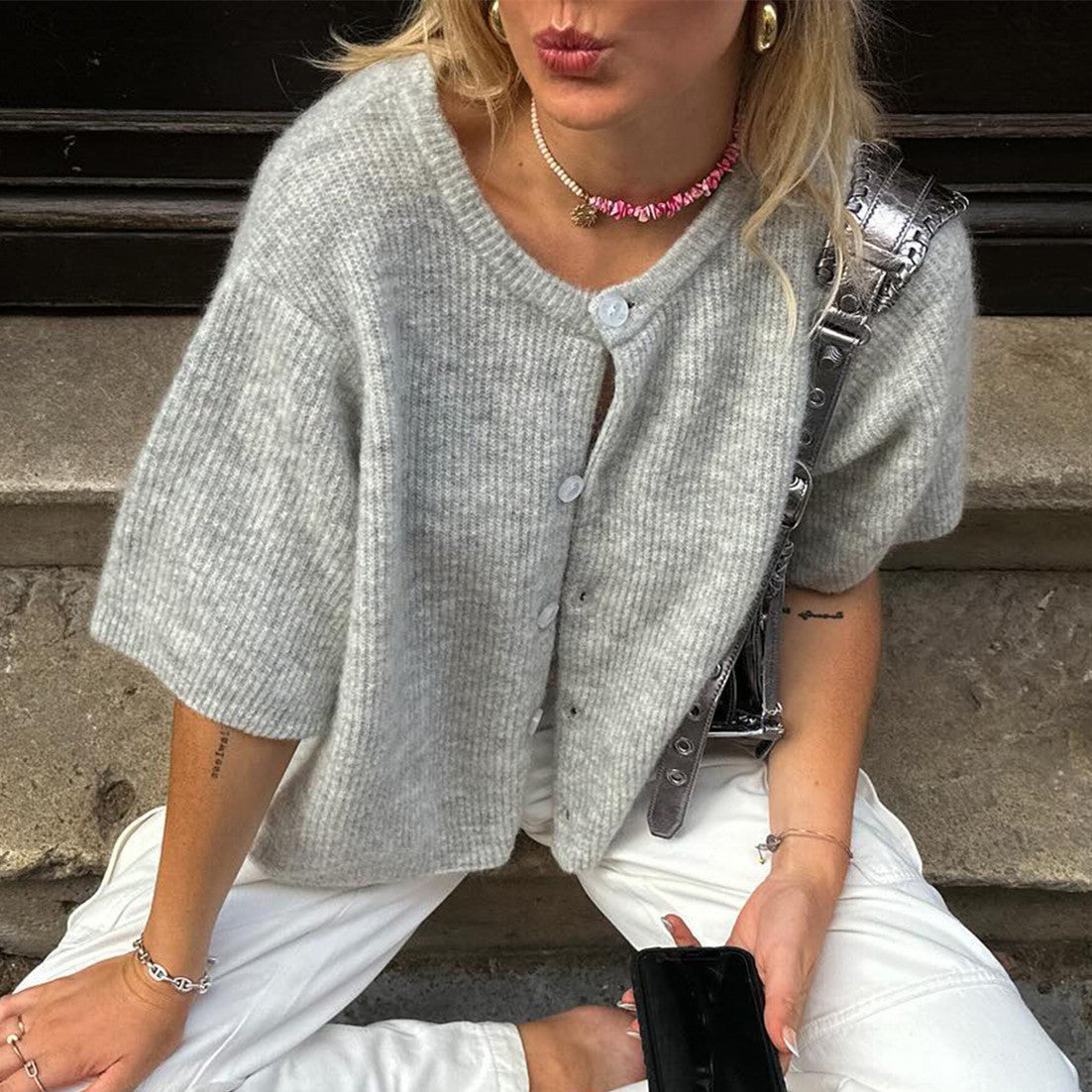 NORA | Streetwear Vest met Korte Mouwen