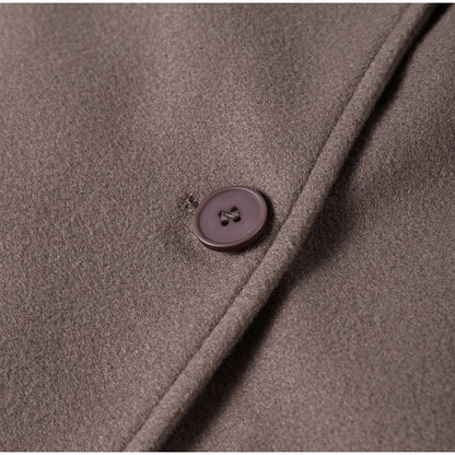 Celine | Oversized Jas Dames | Lange Mantel Met Reverskraag & Dubbele Knopen