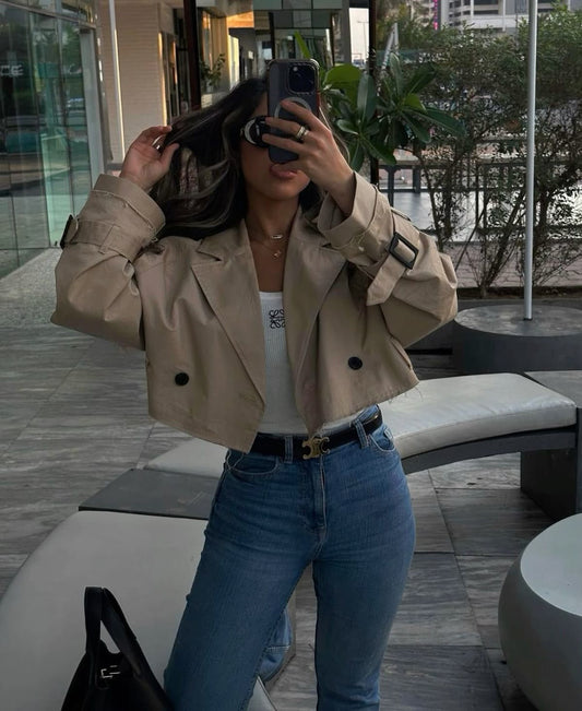 LOÏS | Korte Trenchcoat Ils