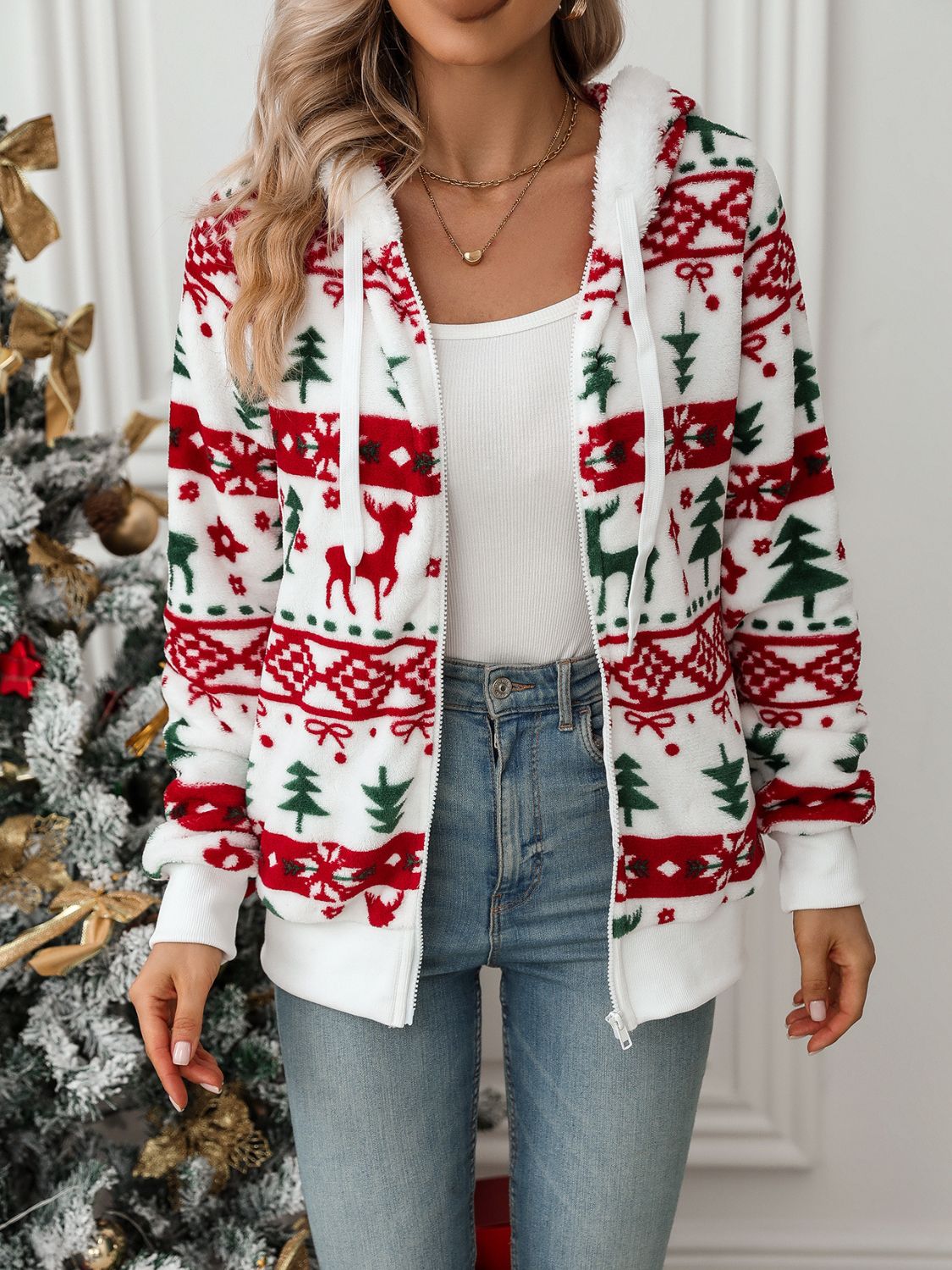 Liva | Kerst Hoodie Dames – Warme Feestlook