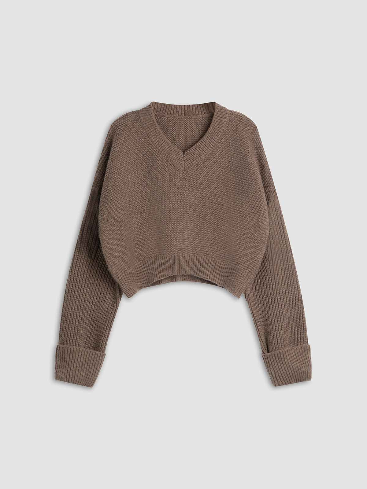 Minea | Comfy Dames Cropped Sweater | V-Hals & Perfecte Fit