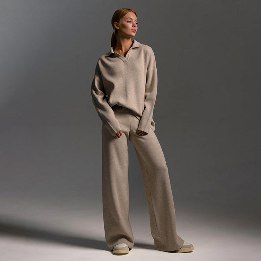 Aluna | Lounge Set Dames | Wide Leg Broek & Relaxed Fit Top