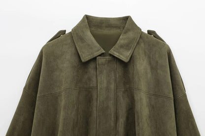 FAYE | Oversized Suede Jacket