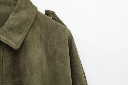 FAYE | Oversized Suede Jacket