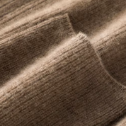 Eva | Dames Gebreid Vest van Merinowol – Met Rits & Lange Mouwen