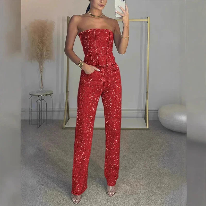 Liyana | Glitter Corset Set – Luxe & Verleidelijk Party Outfit