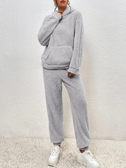 Joan | Comfy Huispak Dames Teddy Fleece | Warme 2-Delige Set Voor Herfst & Winter