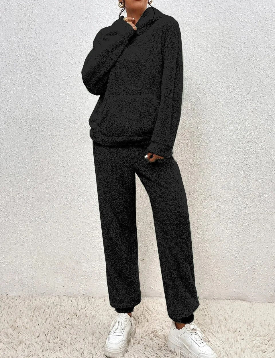 Joan | Comfy Huispak Dames Teddy Fleece | Warme 2-Delige Set Voor Herfst & Winter