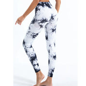 Liva | Dames Sportlegging met Marmerprint – Hoge Taille, Stretch & Comfortabele Fit