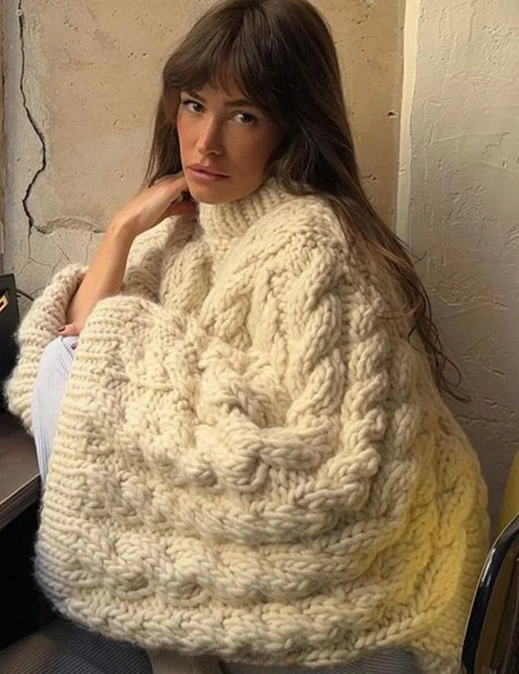 Oversized Trui Dames | Gebreide Zachte Damestrui met Relaxte Fit