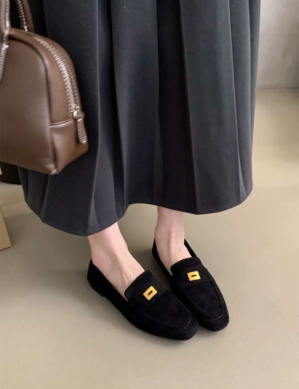 Ella| Dames Suède Loafers – Lichtgewicht, Klassiek & Comfortabel