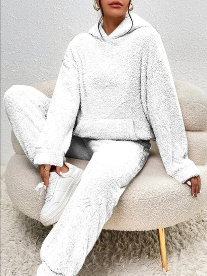 Joan | Comfy Huispak Dames Teddy Fleece | Warme 2-Delige Set Voor Herfst & Winter