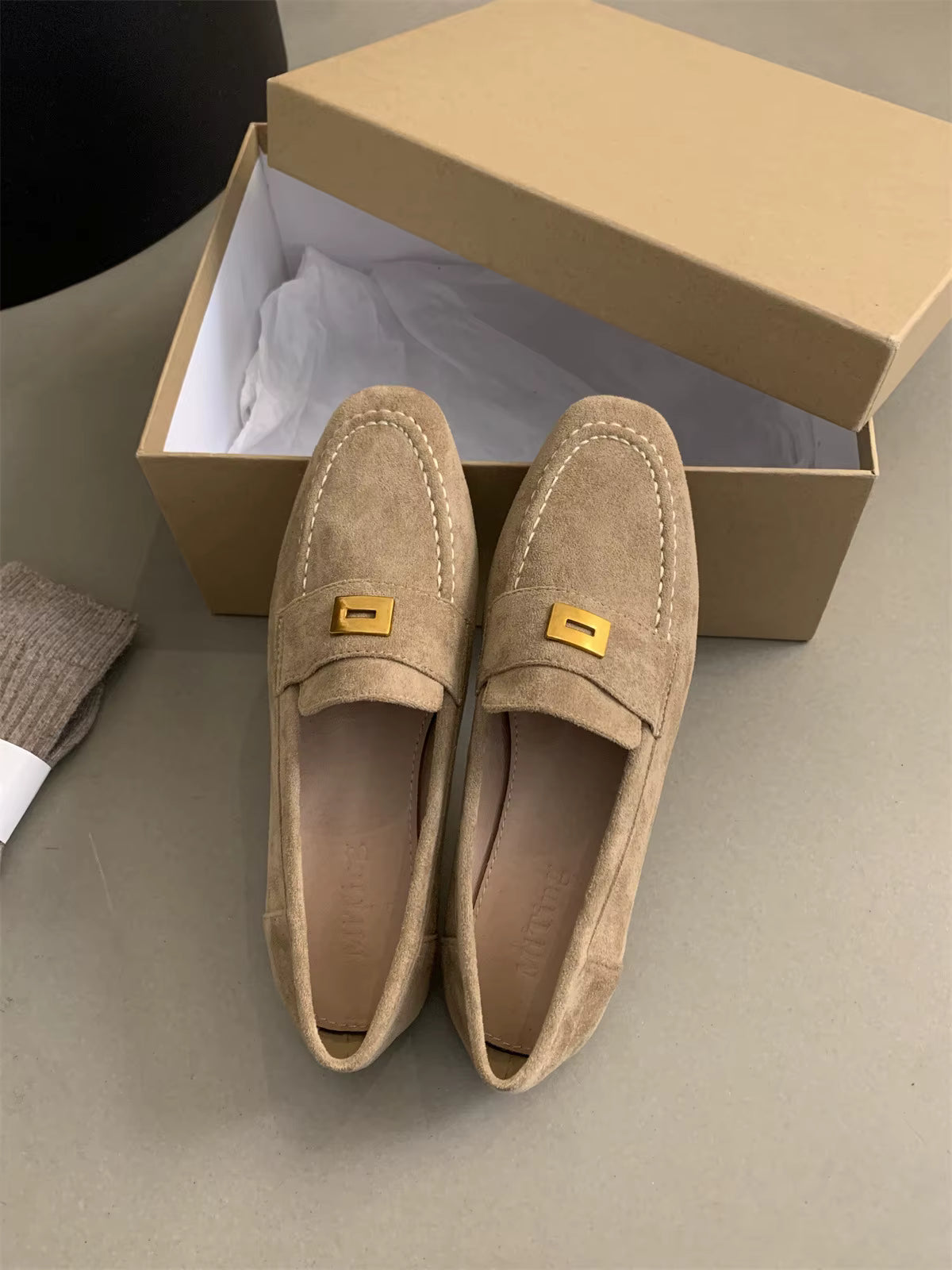 Ella| Dames Suède Loafers – Lichtgewicht, Klassiek & Comfortabel