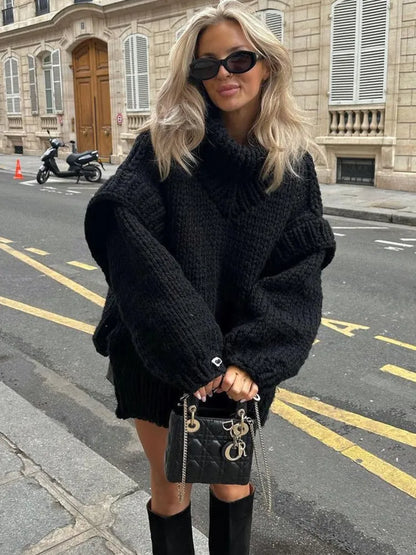Nova | Gebreide Oversized Trui Dames | Comfortabele & Warme Knit Voor Herfst/Winter