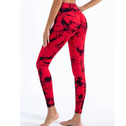 Liva | Dames Sportlegging met Marmerprint – Hoge Taille, Stretch & Comfortabele Fit