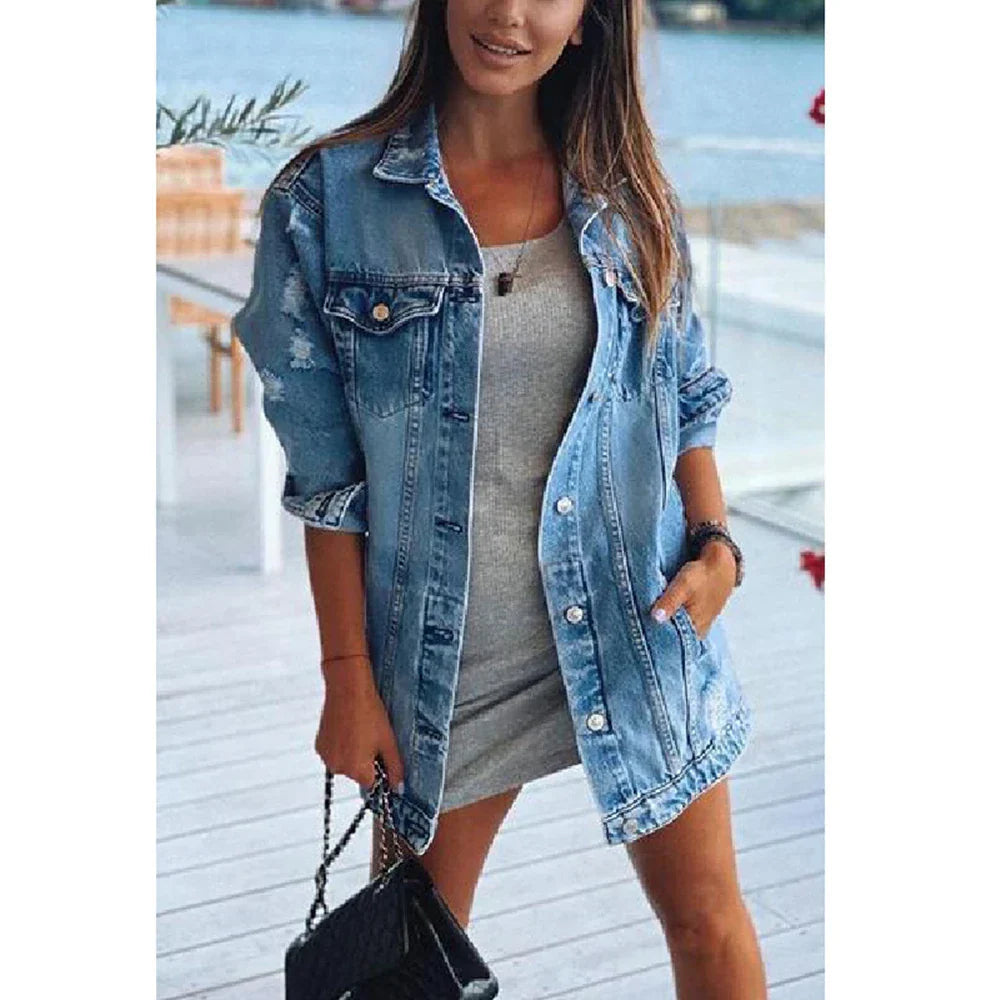 ISABELLE | Trendy Dames Spijkerjas Oversized Fit