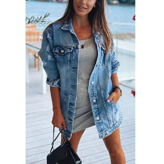 ISABELLE | Trendy Dames Spijkerjas Oversized Fit