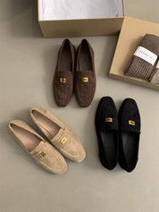 Ella| Dames Suède Loafers – Lichtgewicht, Klassiek & Comfortabel