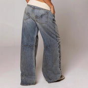 Lina | Baggy Wide-Leg Jeans Dames – Trendy Wijdvallende Spijkerbroek met Hoge Taille