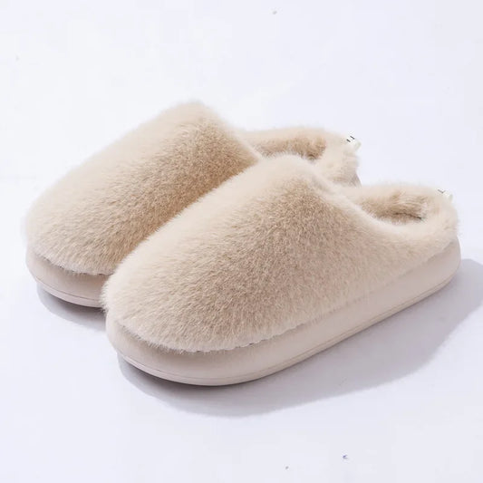 Noa | Bont Pantoffels Dames | Warme & Zachte Sloffen Voor Winter Comfort