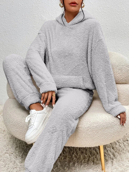 Joan | Comfy Huispak Dames Teddy Fleece | Warme 2-Delige Set Voor Herfst & Winter