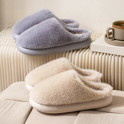 Noa | Bont Pantoffels Dames | Warme & Zachte Sloffen Voor Winter Comfort