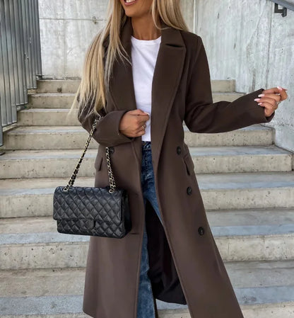 Noelle | Trenchcoat Dames Winter | Warme Jas met Ceintuur & Klassieke Pasvorm