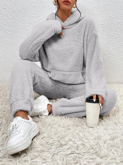 Joan | Comfy Huispak Dames Teddy Fleece | Warme 2-Delige Set Voor Herfst & Winter