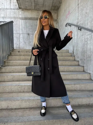 Noelle | Trenchcoat Dames Winter | Warme Jas met Ceintuur & Klassieke Pasvorm