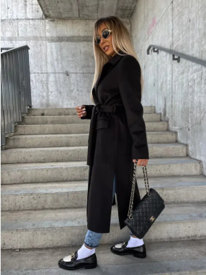 Noelle | Trenchcoat Dames Winter | Warme Jas met Ceintuur & Klassieke Pasvorm