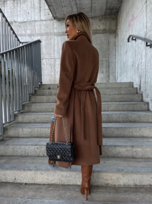 Noelle | Trenchcoat Dames Winter | Warme Jas met Ceintuur & Klassieke Pasvorm