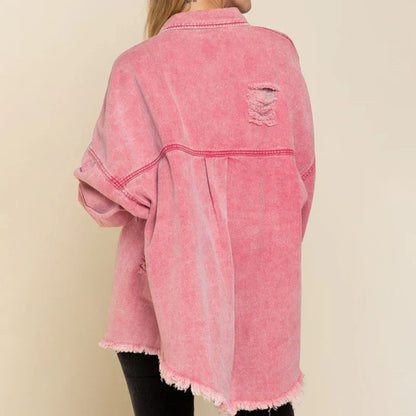 NOÉMIE | Gescheurde Denim Jas