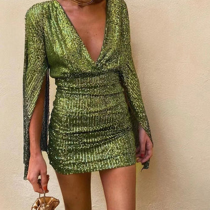 Zara | Glitterjurk Dames | Glamoureuze Feestjurk Voor Kerst & Oudjaar
