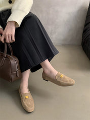 Ella| Dames Suède Loafers – Lichtgewicht, Klassiek & Comfortabel