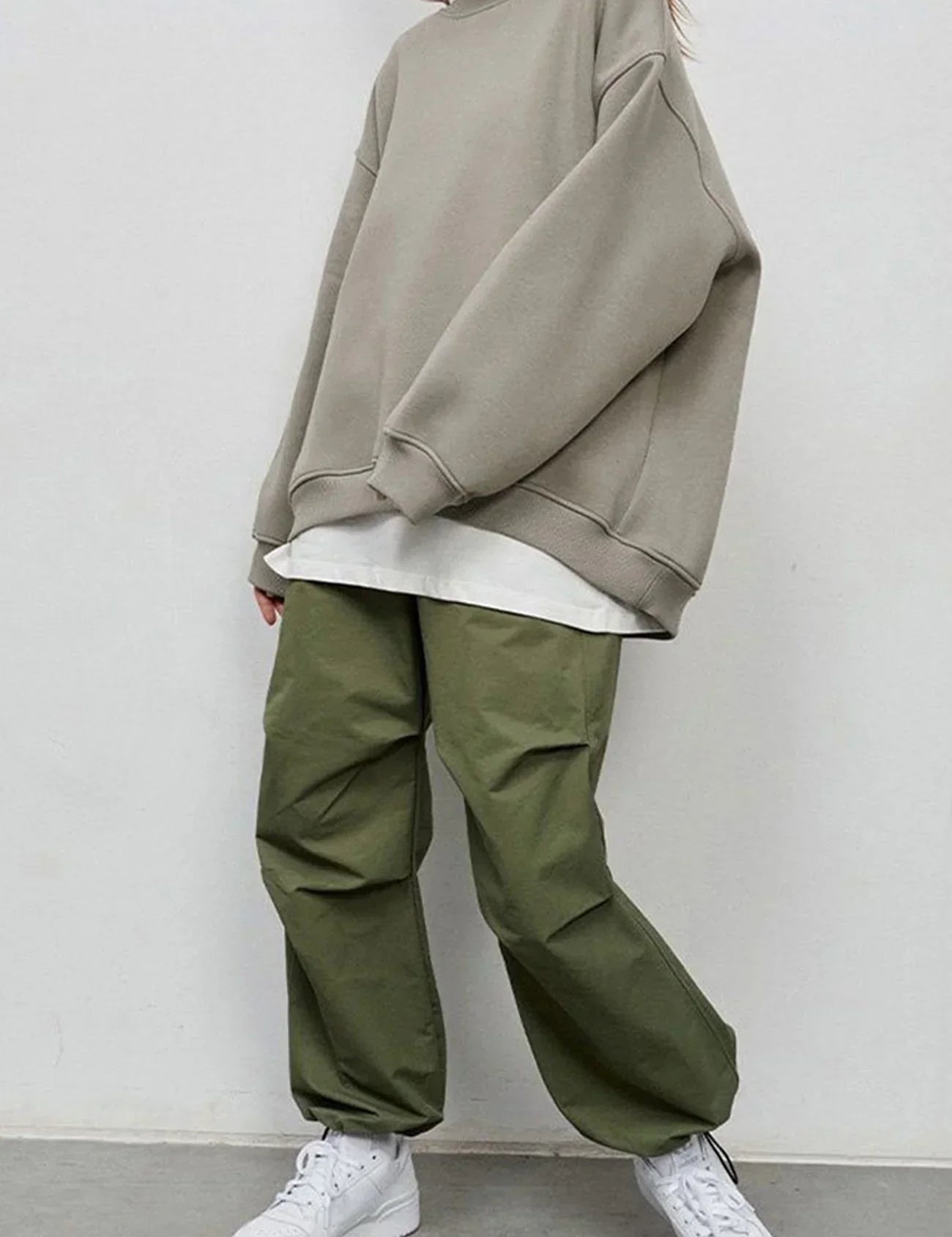 Mandy | Oversized Sweatshirt Dames – Comfortabele Katoenen Trui met Ronde Hals