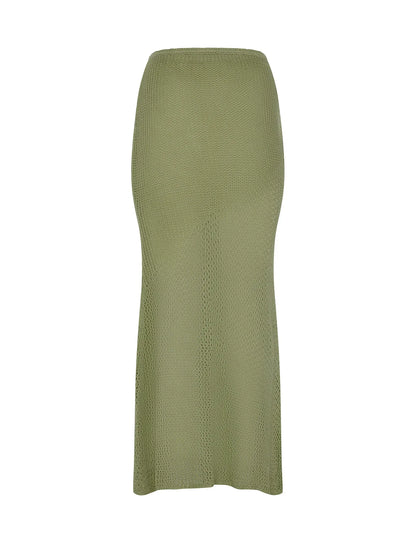 AVA | Gebreide zomerset met top en rok
