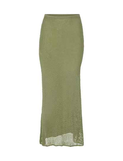 AVA | Gebreide zomerset met top en rok