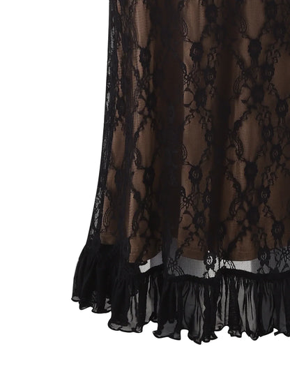 ISABELLE | Noir Élancé Maxi Jurk