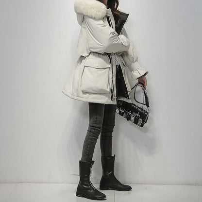 Sophie | Alvéra Winter Parka – Damesparka met luxe bontkraag en elegante pasvorm