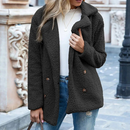 Lange Teddy Jas Dames | Chic, Zacht & Perfect voor de Winter
