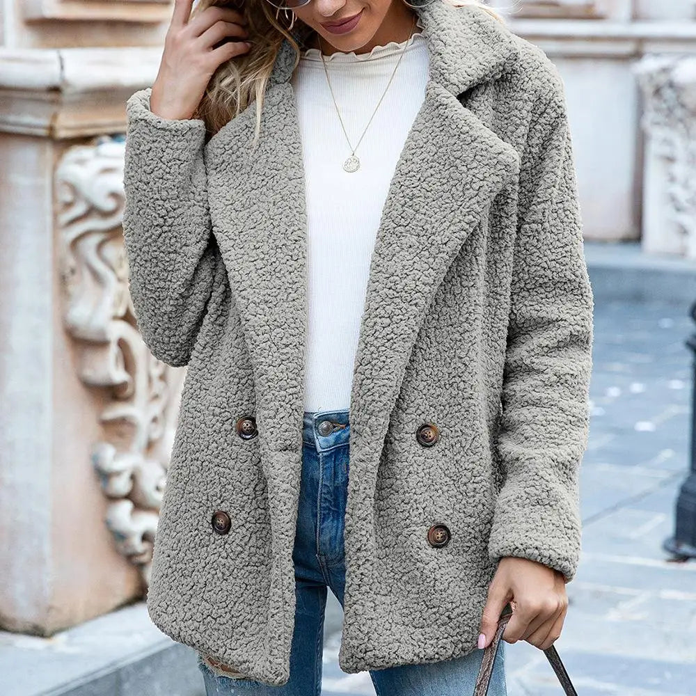 Lange Teddy Jas Dames | Chic, Zacht & Perfect voor de Winter