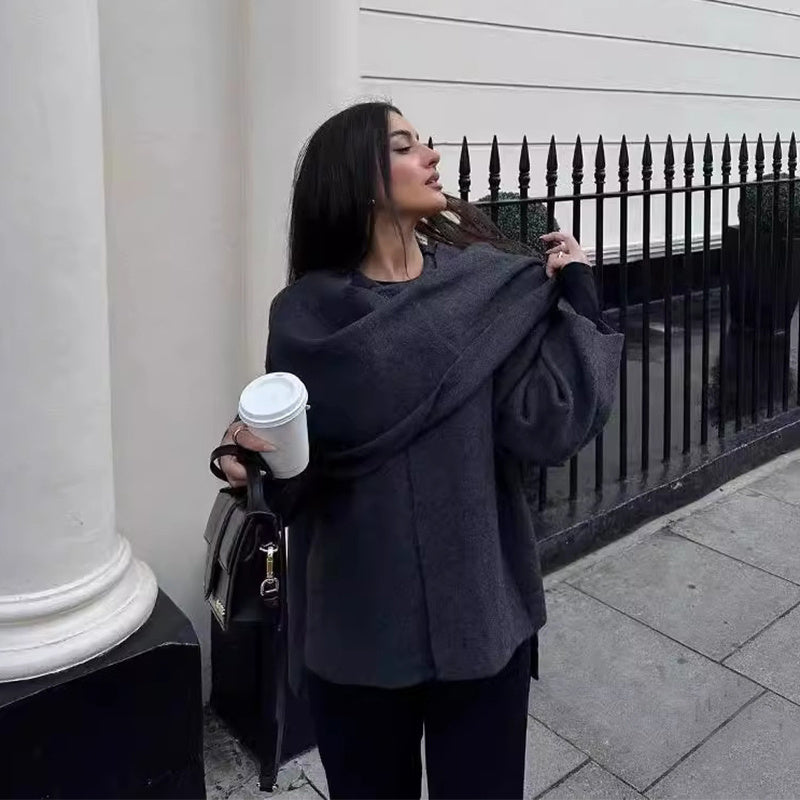 Noor Cozy Wollen Jas met Knopen & Zakken | Elegante Warmte